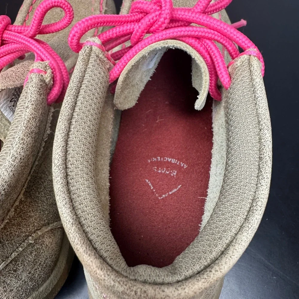 Twisted X Driving Mocs Pink Ribbon Breast Cancer Awareness Leather Shoe Kid 12.5